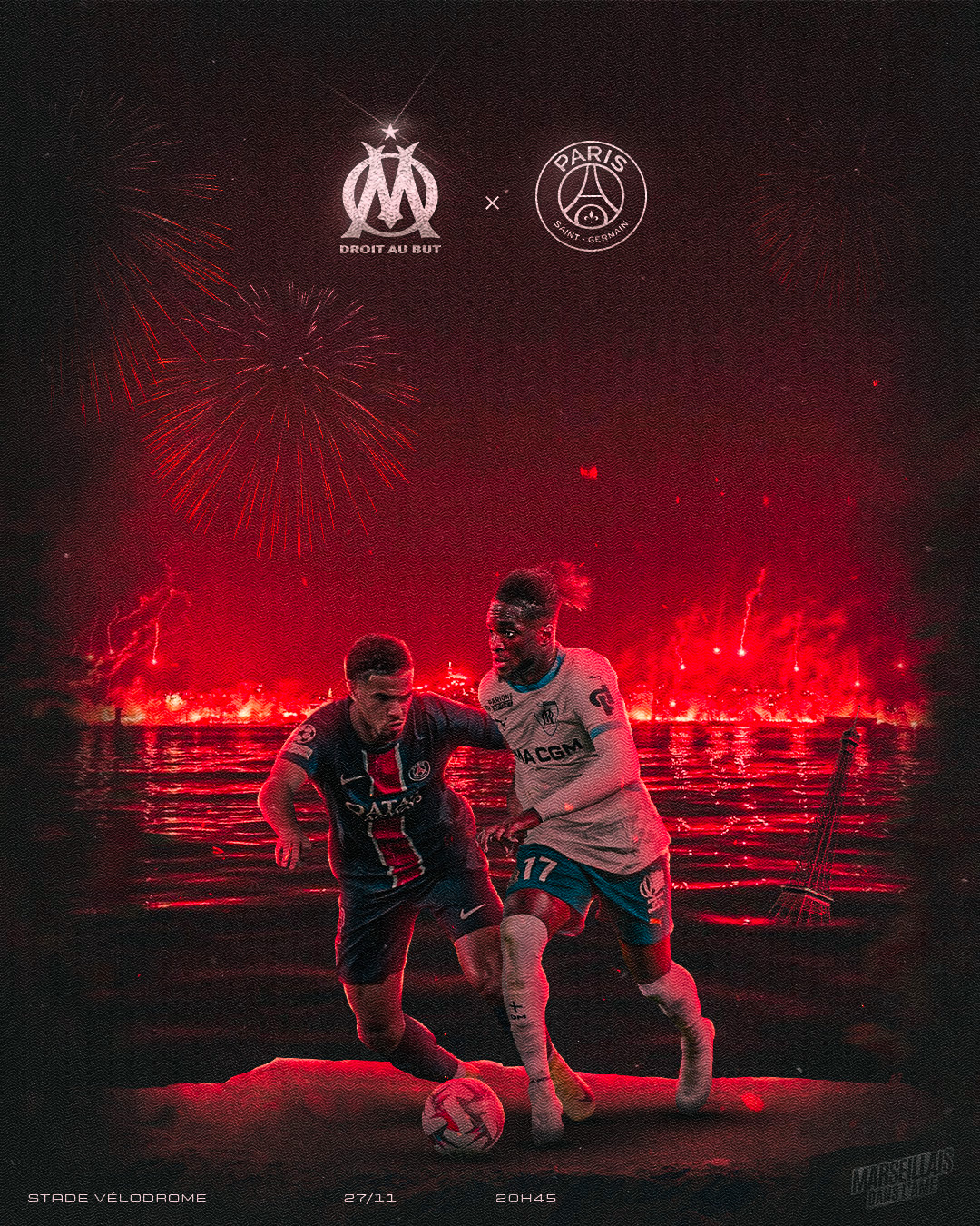 Affiche sur la rencontre OM – PSG
